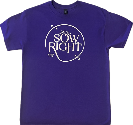 Sow Right Purple T-Shirt