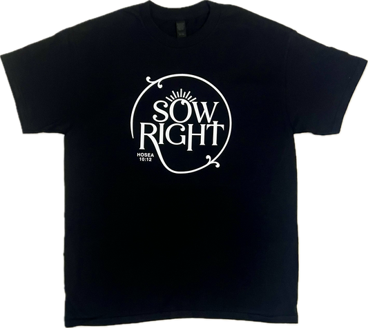 Sow Right Black T-Shirt